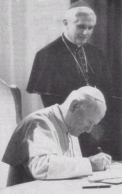 Pope John Paul II and Pope Benedict XVI had weekly 90-minute meetings.
